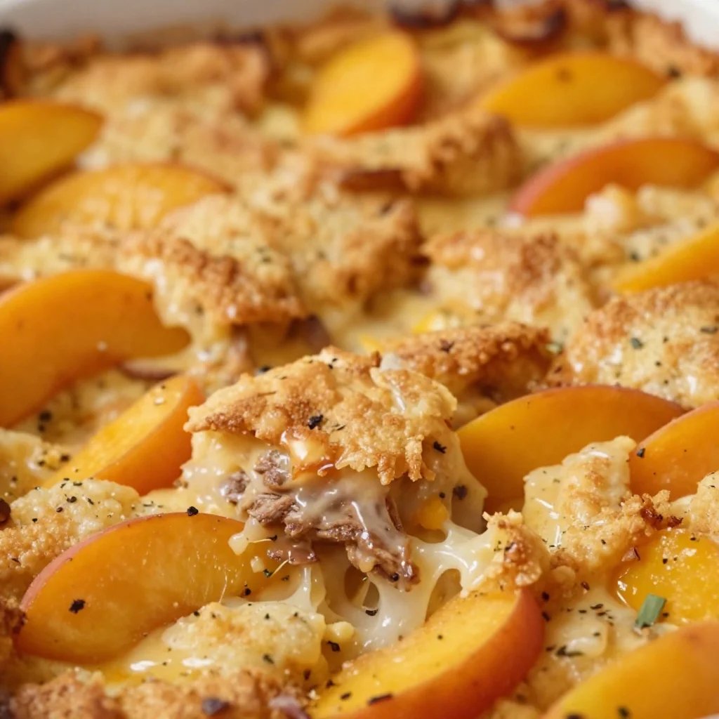 Easy Peach Cobbler with Canned Peaches