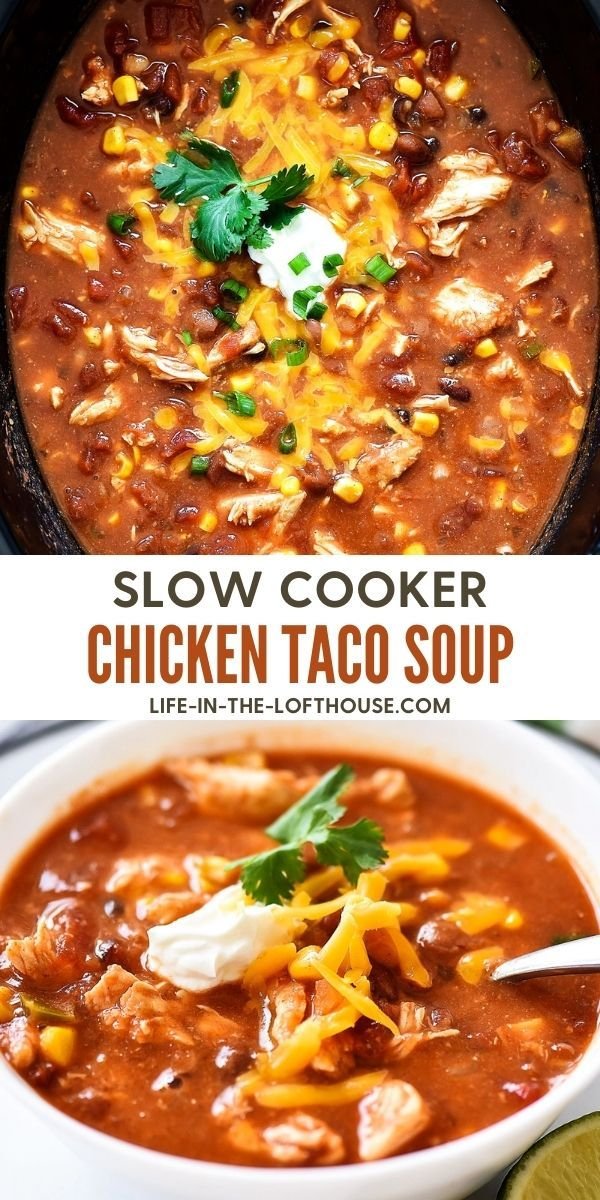 Slow Cooker Chicken Taco Soup
