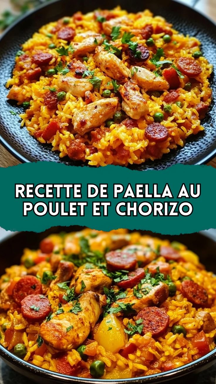 Recette de paella au poulet et chorizo : un plat savoureux à partager