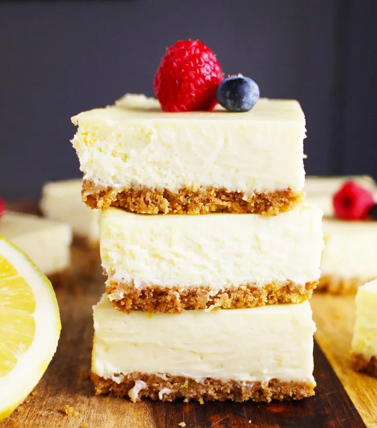 Zesty Lemon Cheesecake Bars 2 Zesty Lemon Cheesecake Bars