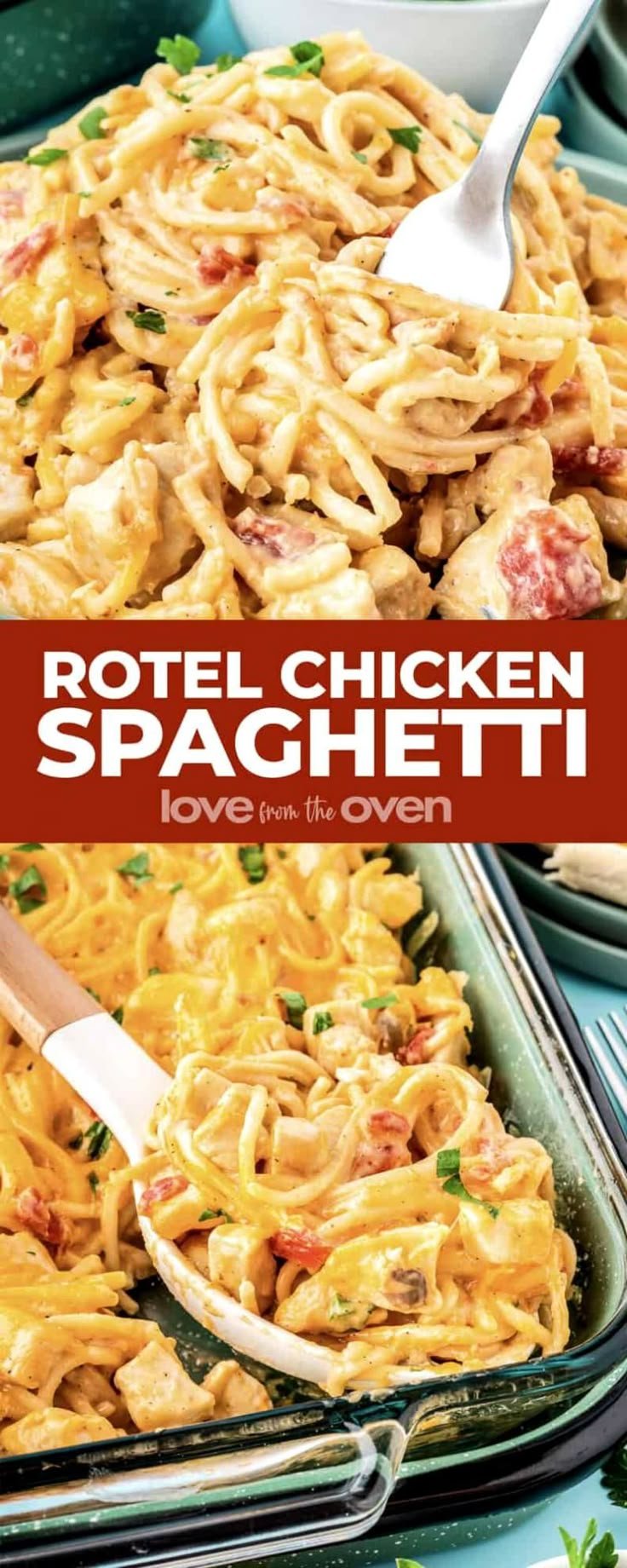 Cheesy Chicken Spaghetti With Rotel Recipe | Southwest chicken spaghetti, Chicken spaghetti casserole crockpot, White chicken spaghetti recipe