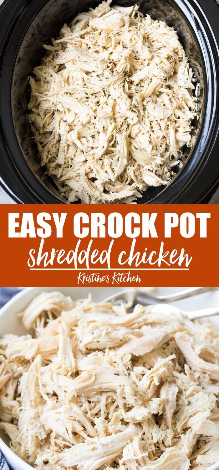 Crockpot Shredded Chicken