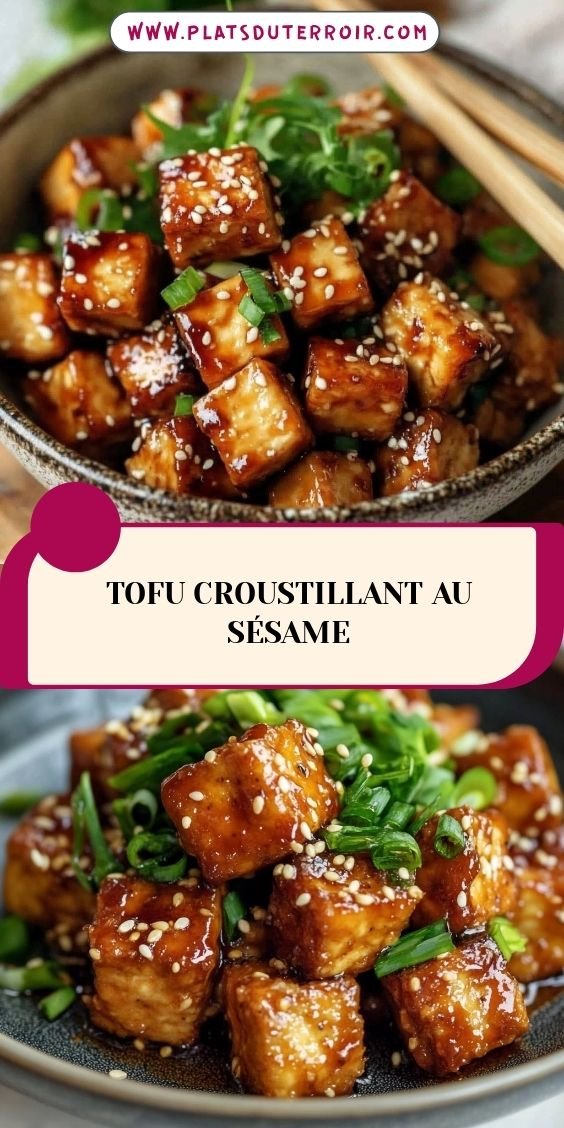 Tofu croustillant au sésame