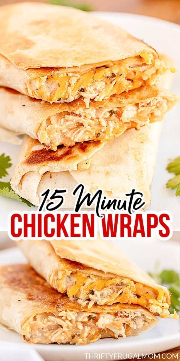 15 Minute Chicken Wraps