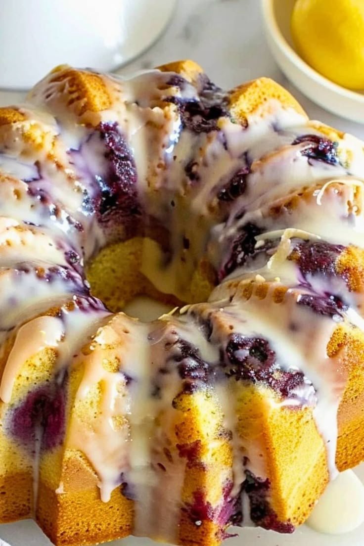 Lemon Blueberry Pound Cake