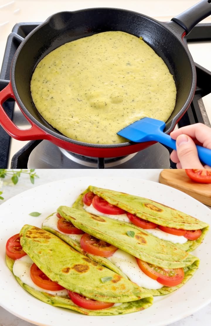 Weiche Zucchini-Fladen
