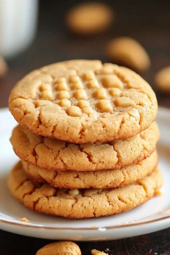 Thick and Chewy Peanut Butter Cookies
