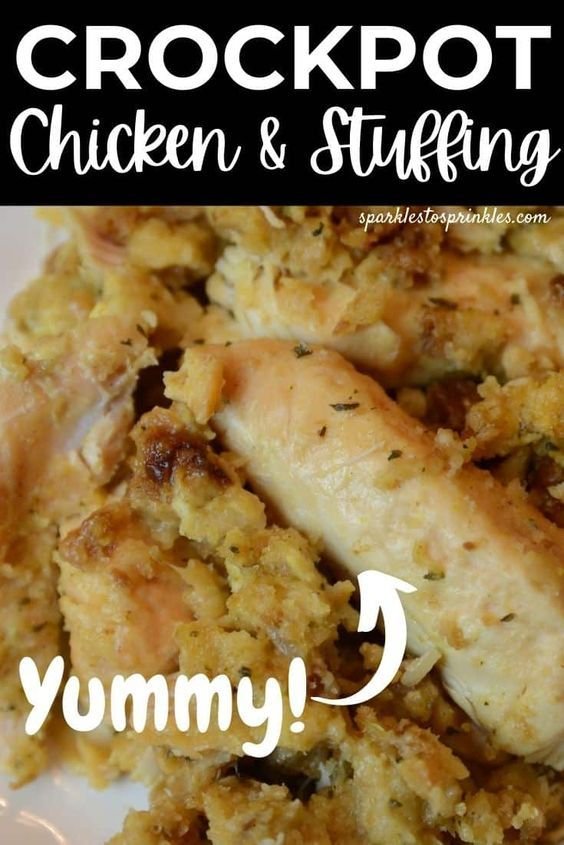 Crockpot Chicken and Stuffing