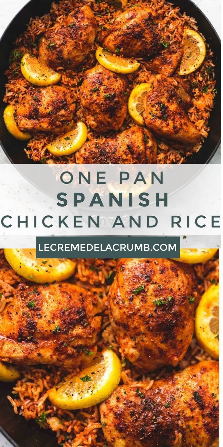Easy One Pan Spanish Chicken and Rice