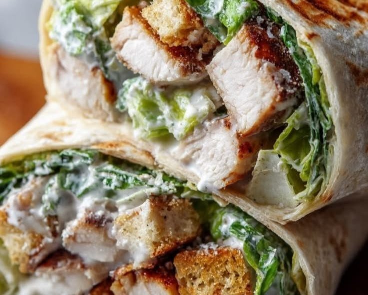 Ultimate Chicken Caesar Wraps