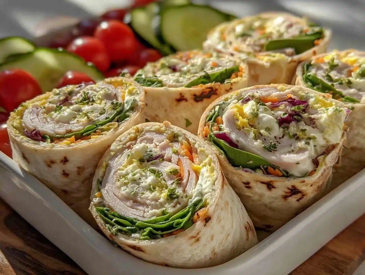 Healthy High-Protein Turkey Pinwheels