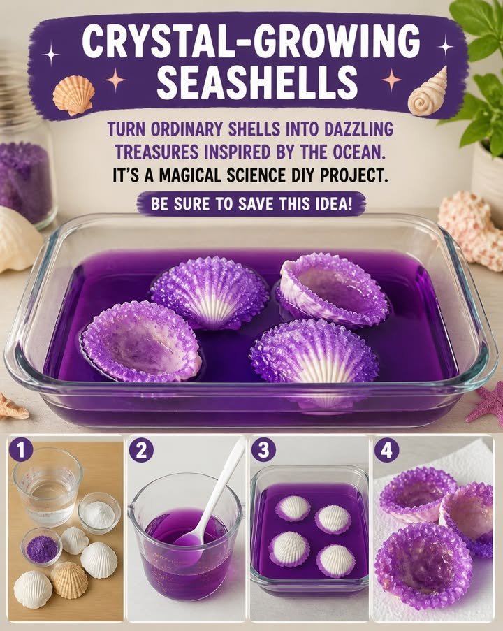 Crystal Seashells Transform Into Ocean 17 Crystal Seashells Transform Into Ocean Treasures
