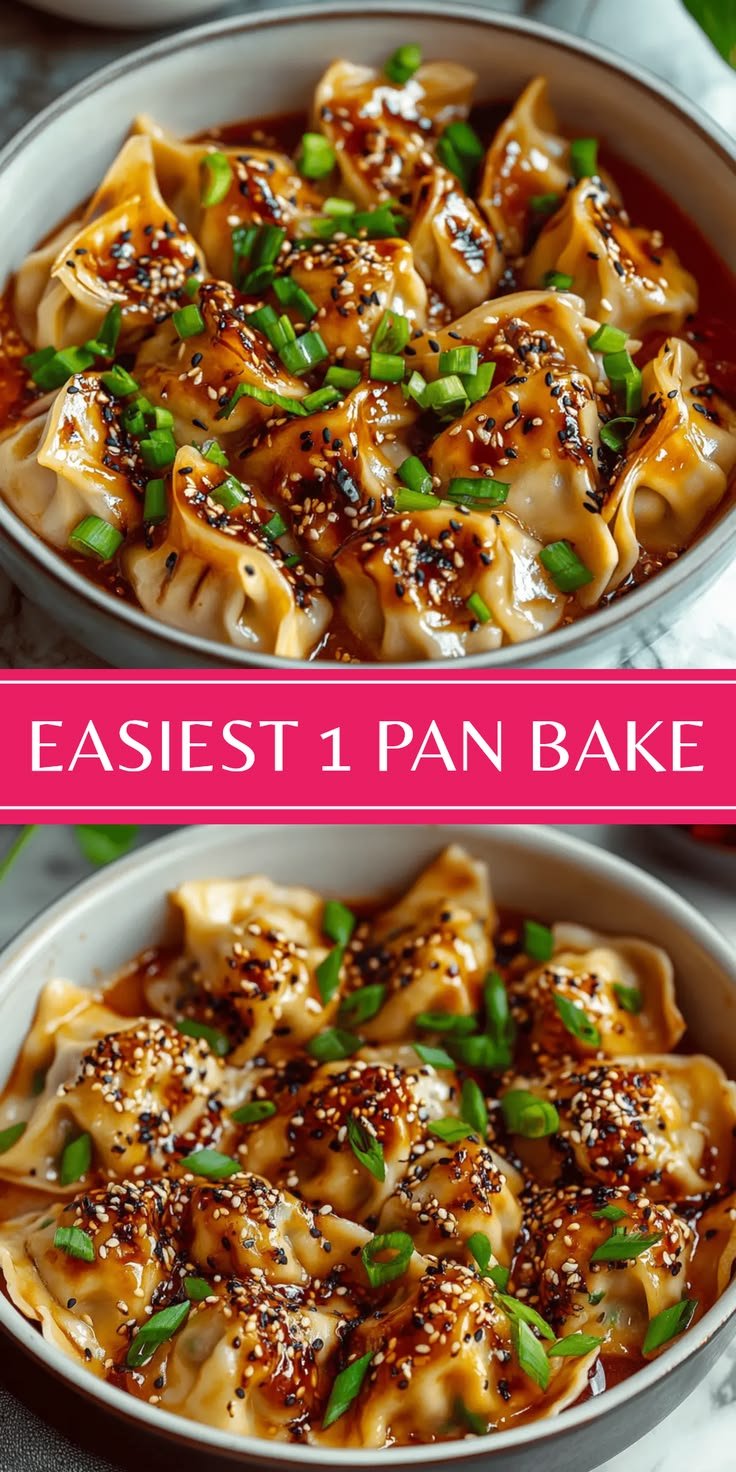 Are You Making the Easiest 1 Pan Dumpling Bake This Week?