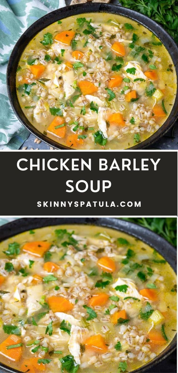 Chicken Barley Soup – Skinny Spatula