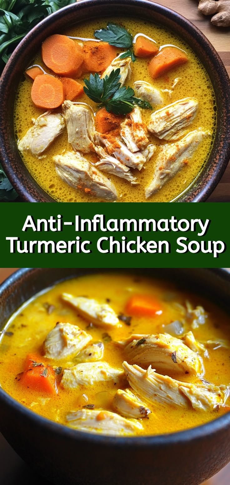 Anti-Inflammatory Turmeric Chicken Soup