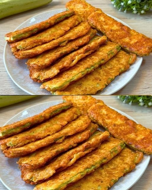 Panierte Zucchinischeiben mit Parmesan für jeden Tag