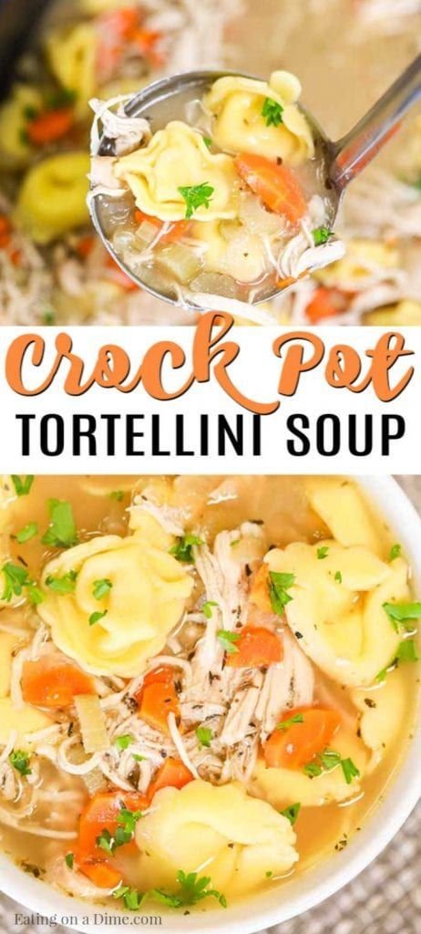 Crock Pot Chicken Tortellini Soup