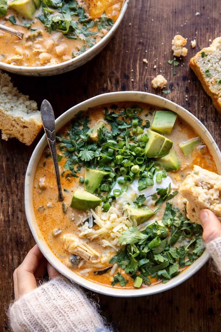 Creamy White Chicken Chili.