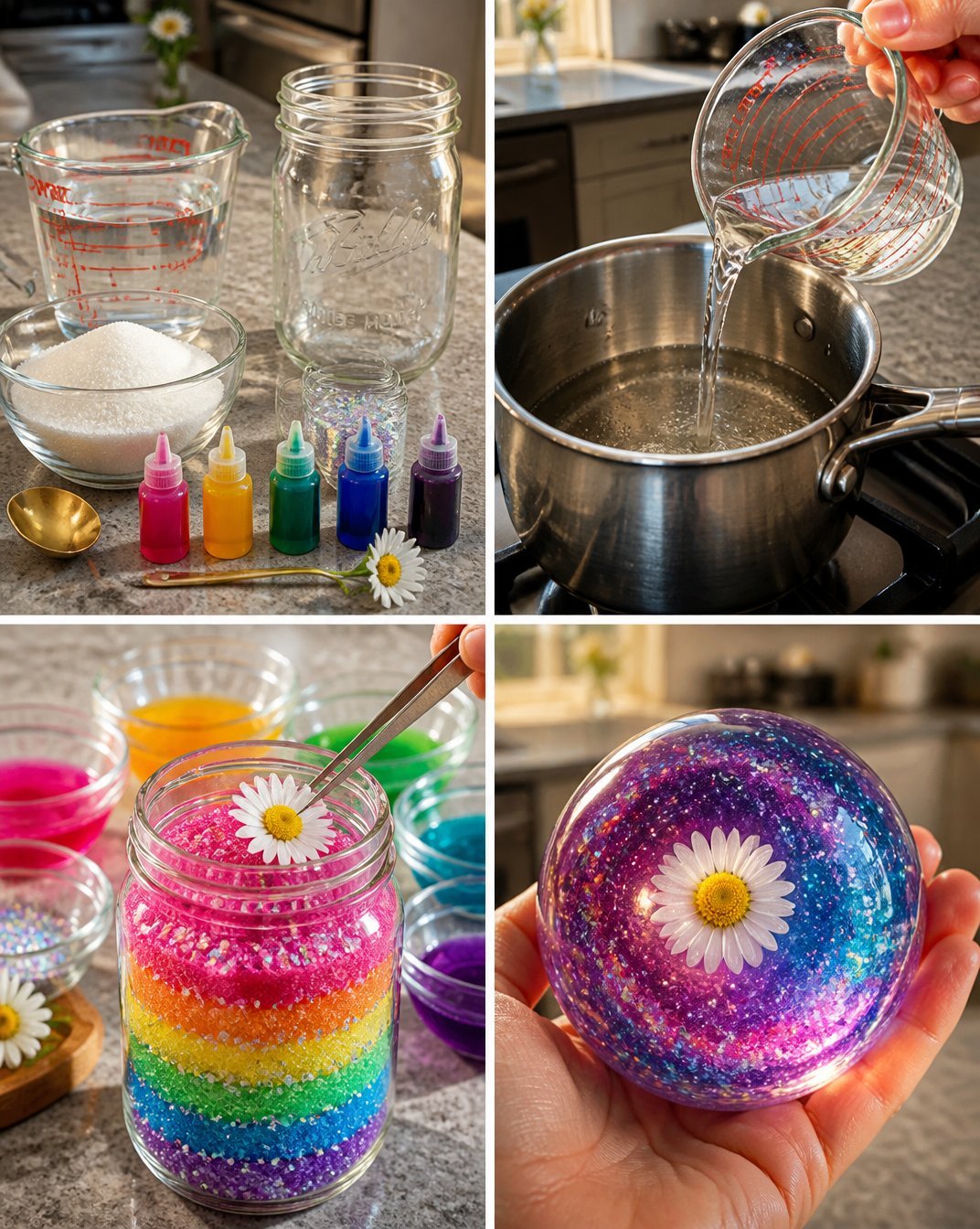 Rainbow Sugar Crystal Magic Delicate 17 Rainbow Sugar Crystal Magic