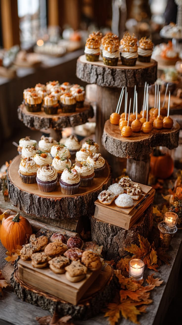 Rustic Dessert Display Ideas That Make Fall Baby Showers Feel Extra Special