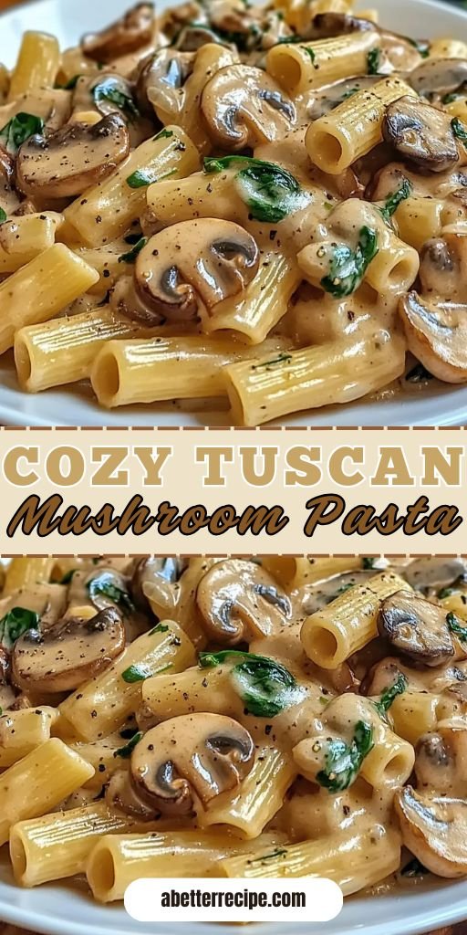 Cozy Tuscan Mushroom Pasta