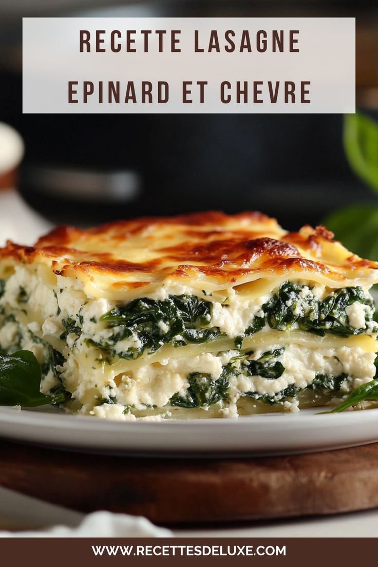 Lasagnes Épinards-Chèvre : La Recette Végétarienne Qui Fait l’Unanimité !