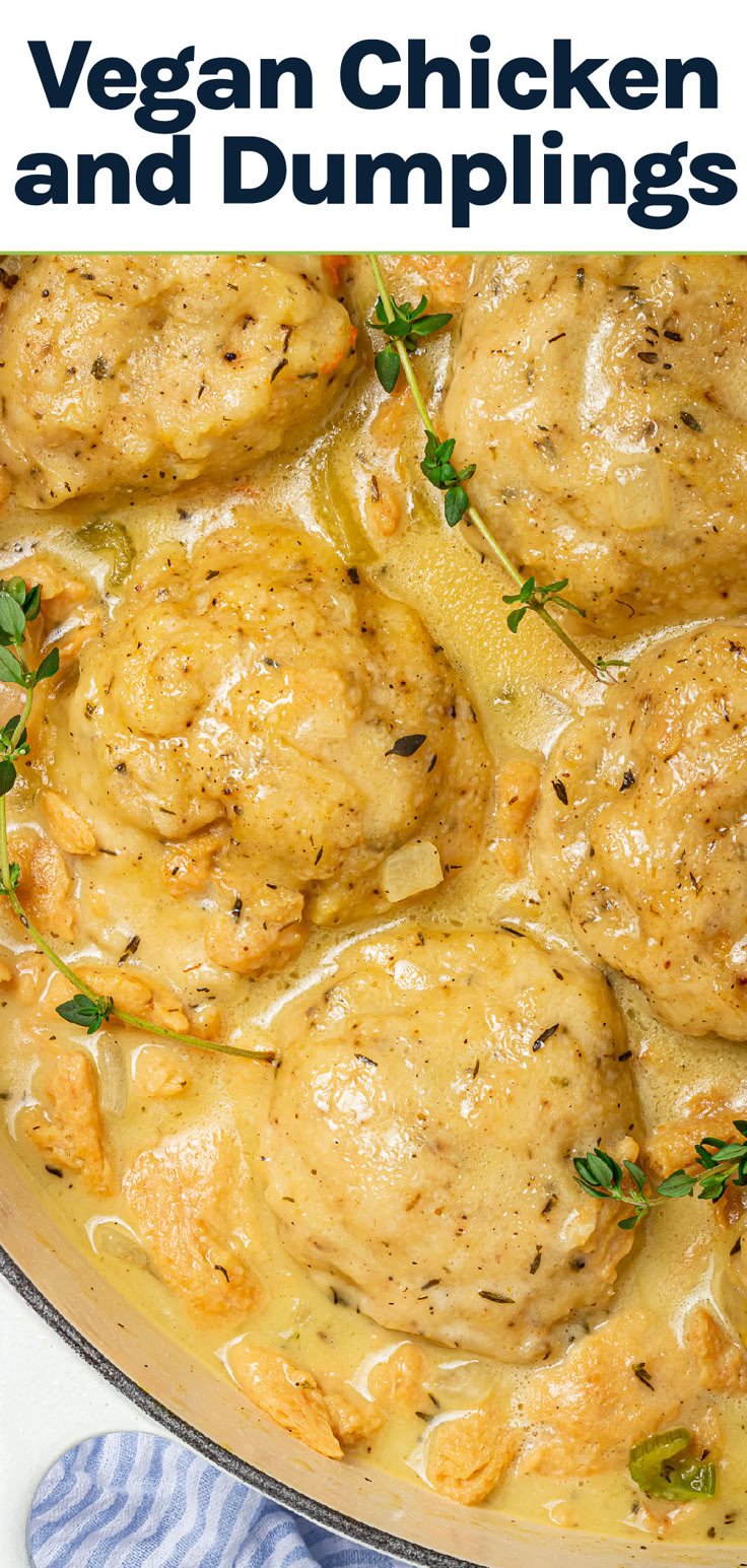 Vegan Chicken and Dumplings | Vegan Soups and Stews