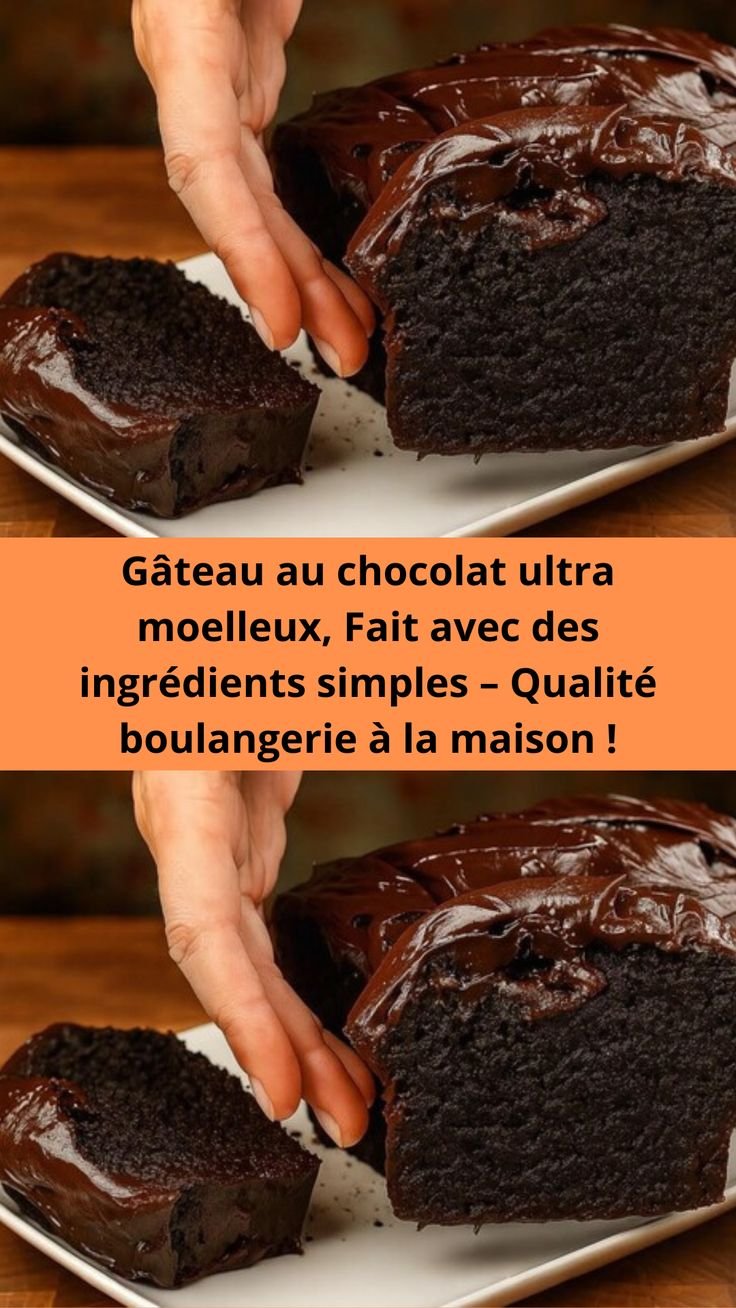 Gâteau au chocolat ultra moelleux, Fait avec des ingrédients simples – Qualité boulangerie