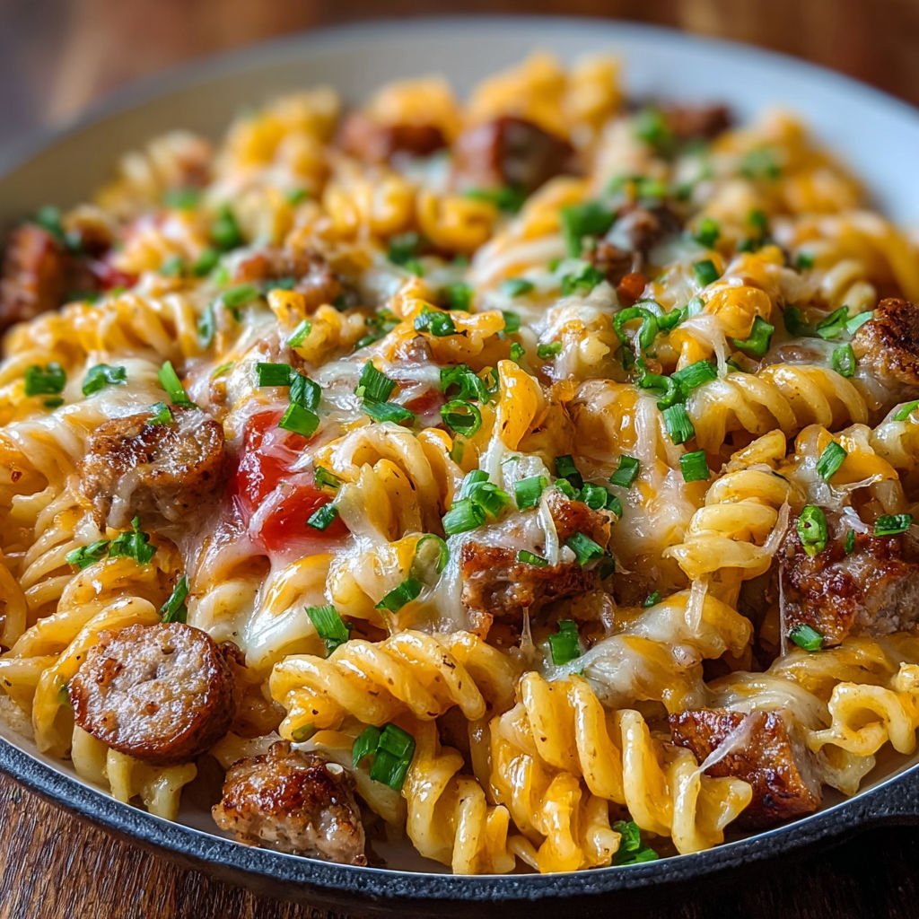 Cremige Pasta mit Wurst