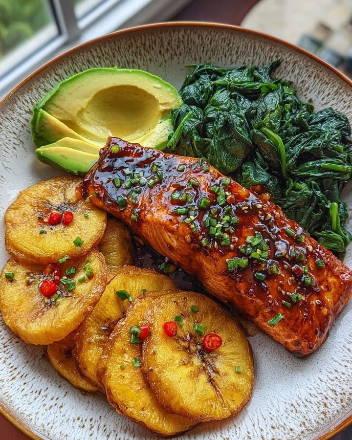 Honey Glazed Salmon Plate