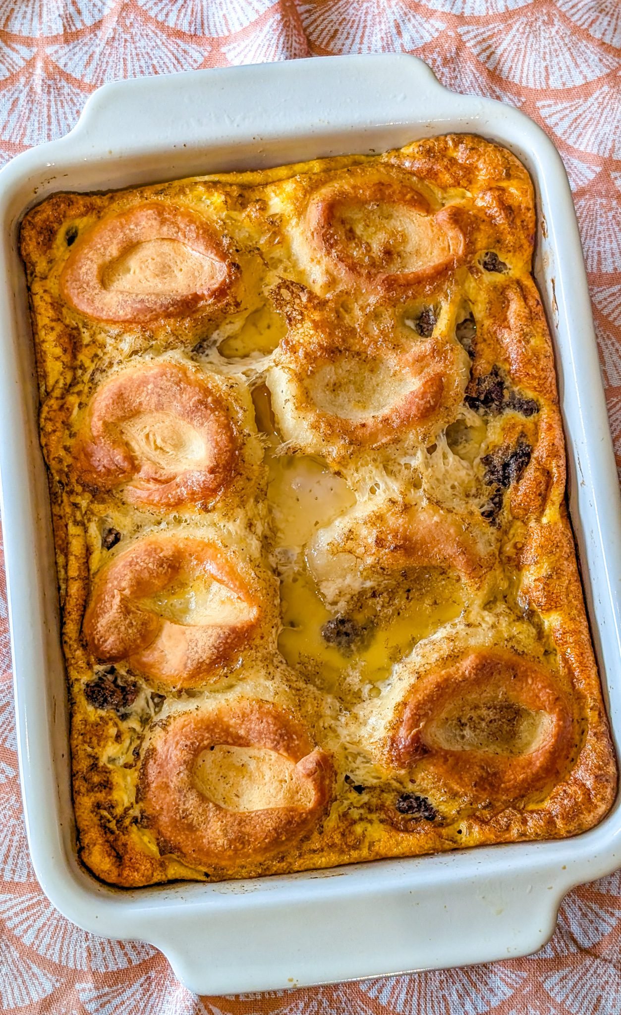 Biscuits and Gravy with Sausage and Egg Breakfast Casserole