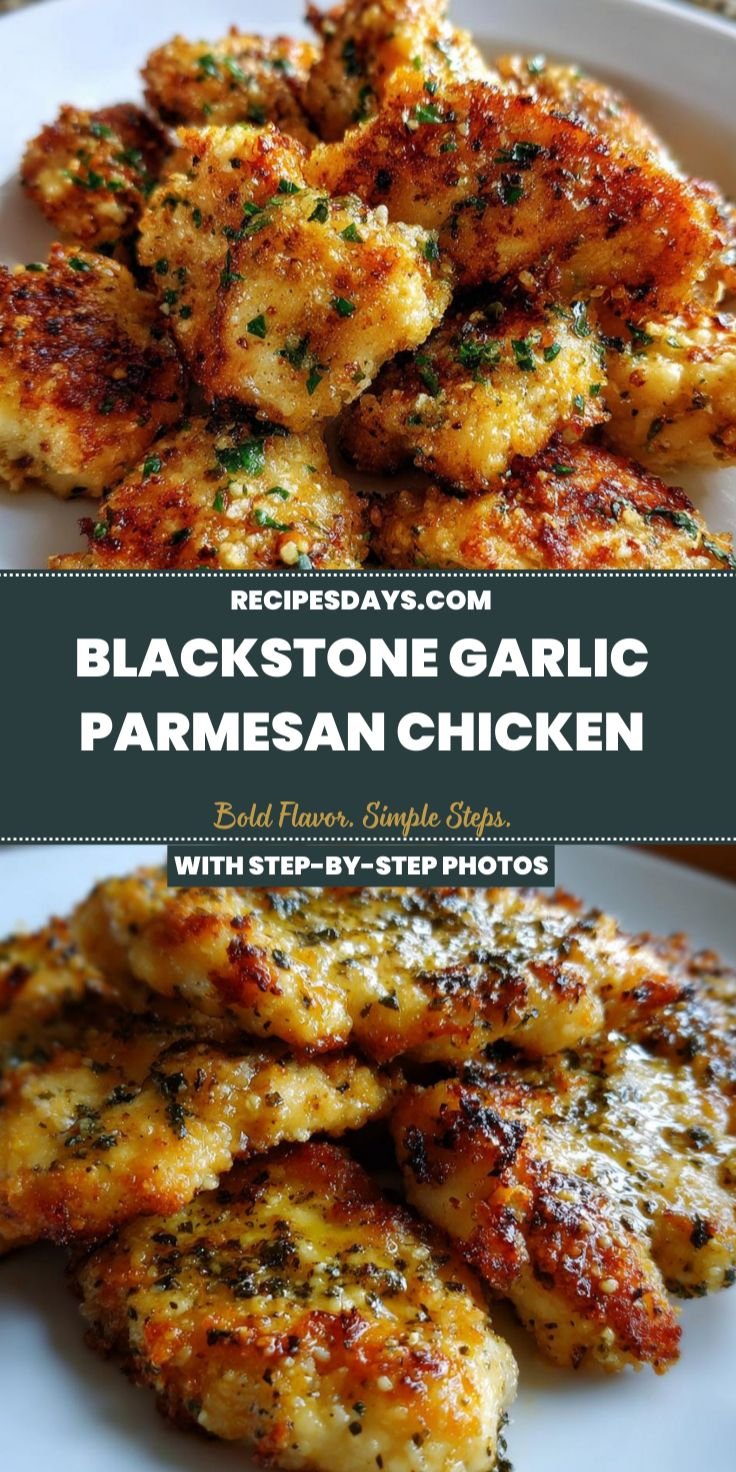 The Best Blackstone Garlic Parmesan Chicken | Easy Griddle Dinner