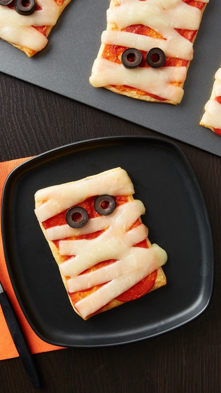 Kid-Friendly Crescent Mummy Pizzas