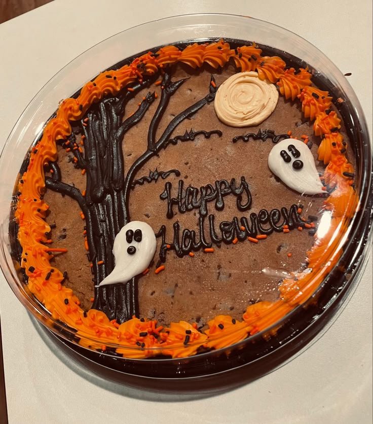Happy Halloween Cookie Cake - Fall Aesthetic