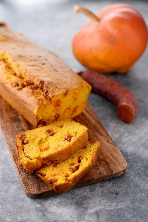 Cake au potiron et chorizo