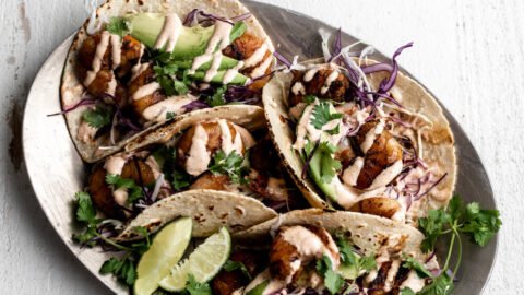 Grilled Honey Lime Shrimp Tacos