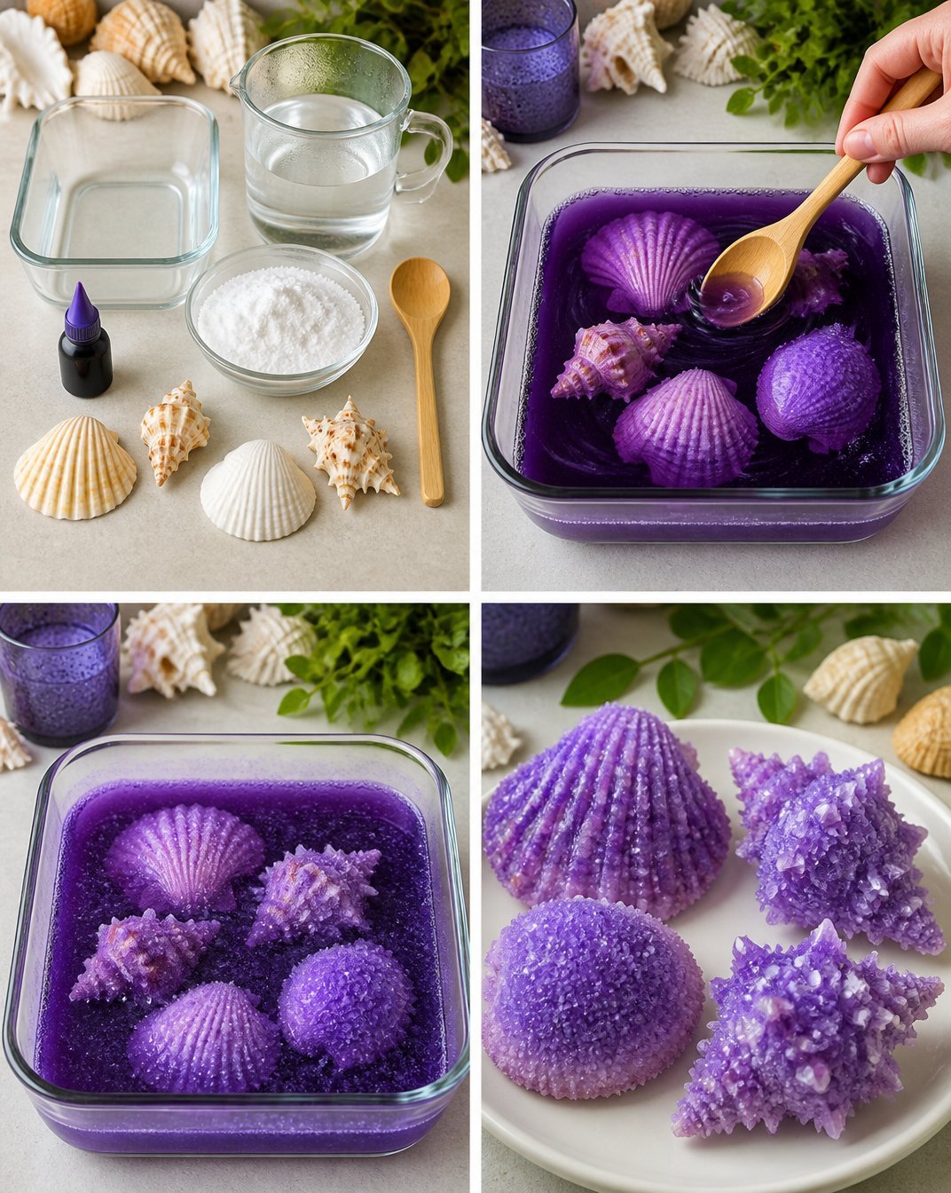 Crystal Seashells Transform Into Ocean 19 Crystal Seashells Transform Into Ocean Treasures