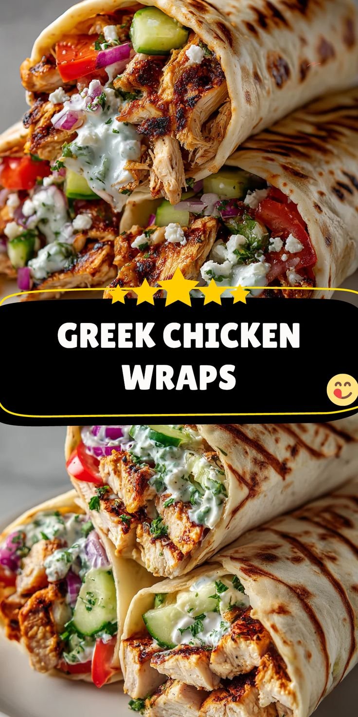 Tasty Greek Chicken Wraps Make Dinner Simple