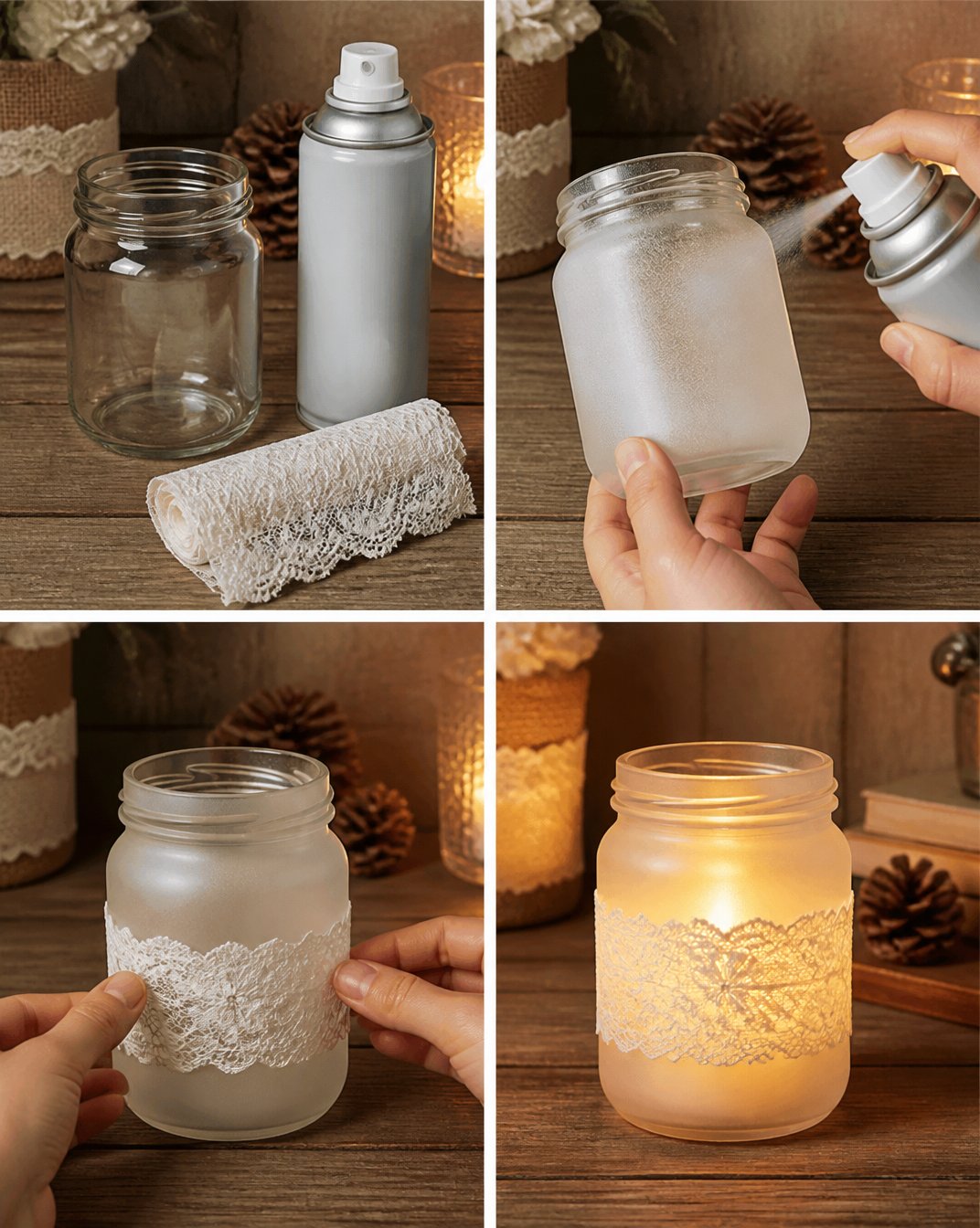 Frosted Glass Candle Holder 14 Frosted Glass Candle Holder