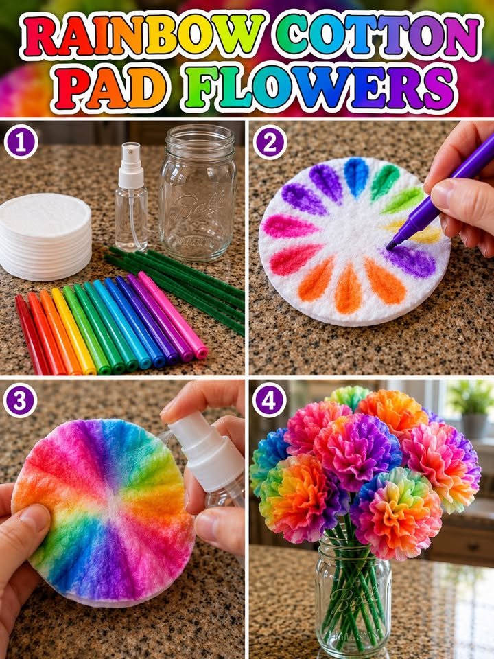 Wie man zu Hause gebatiktete Kaffeefilterblumen macht 🌸
