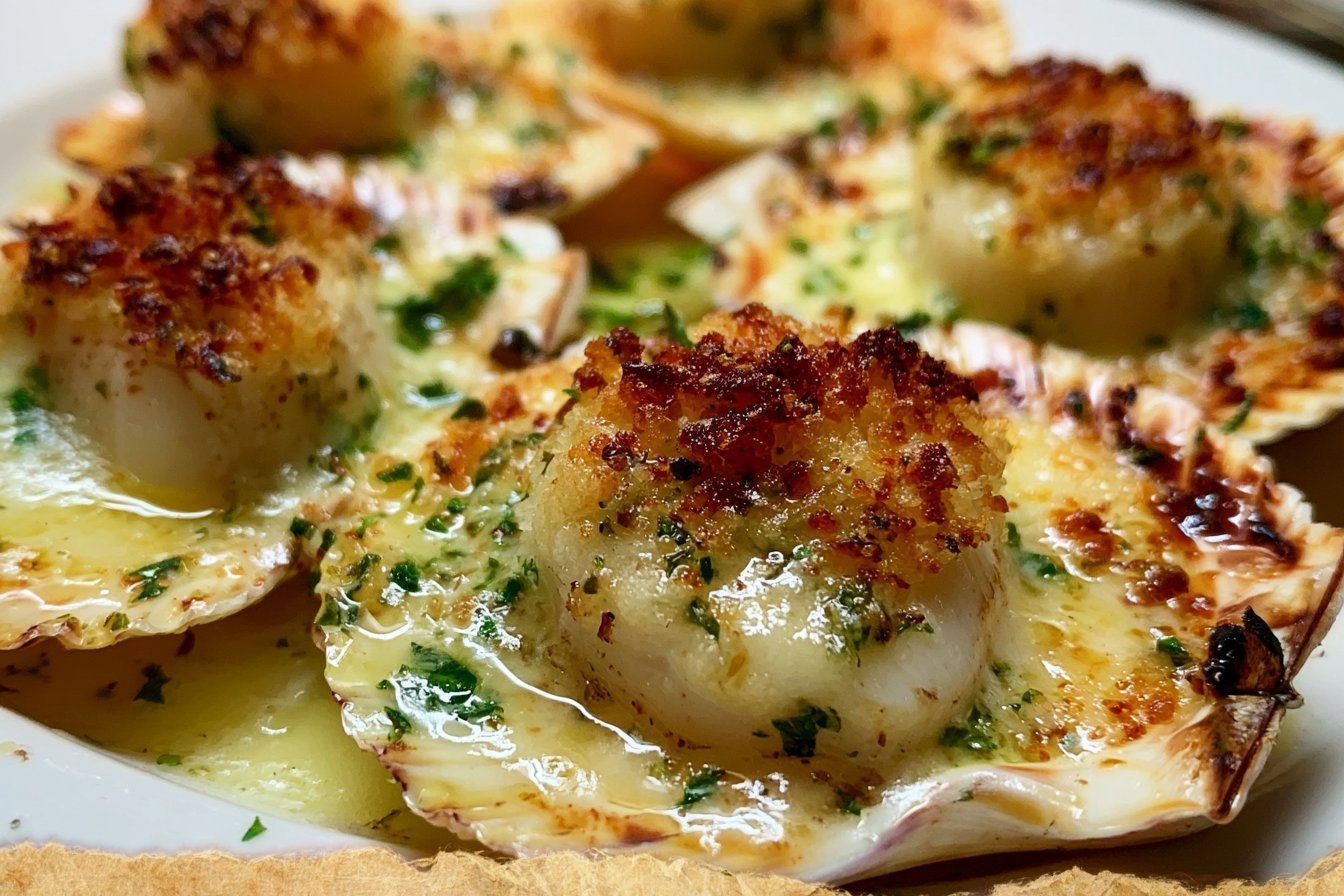 Creamy Coquilles Saint-Jacques Gratin
