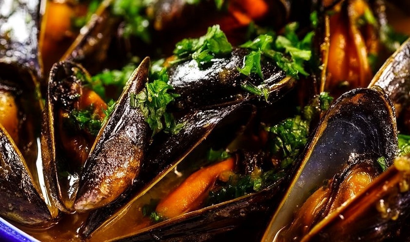 Succulent Mussels in White Wine