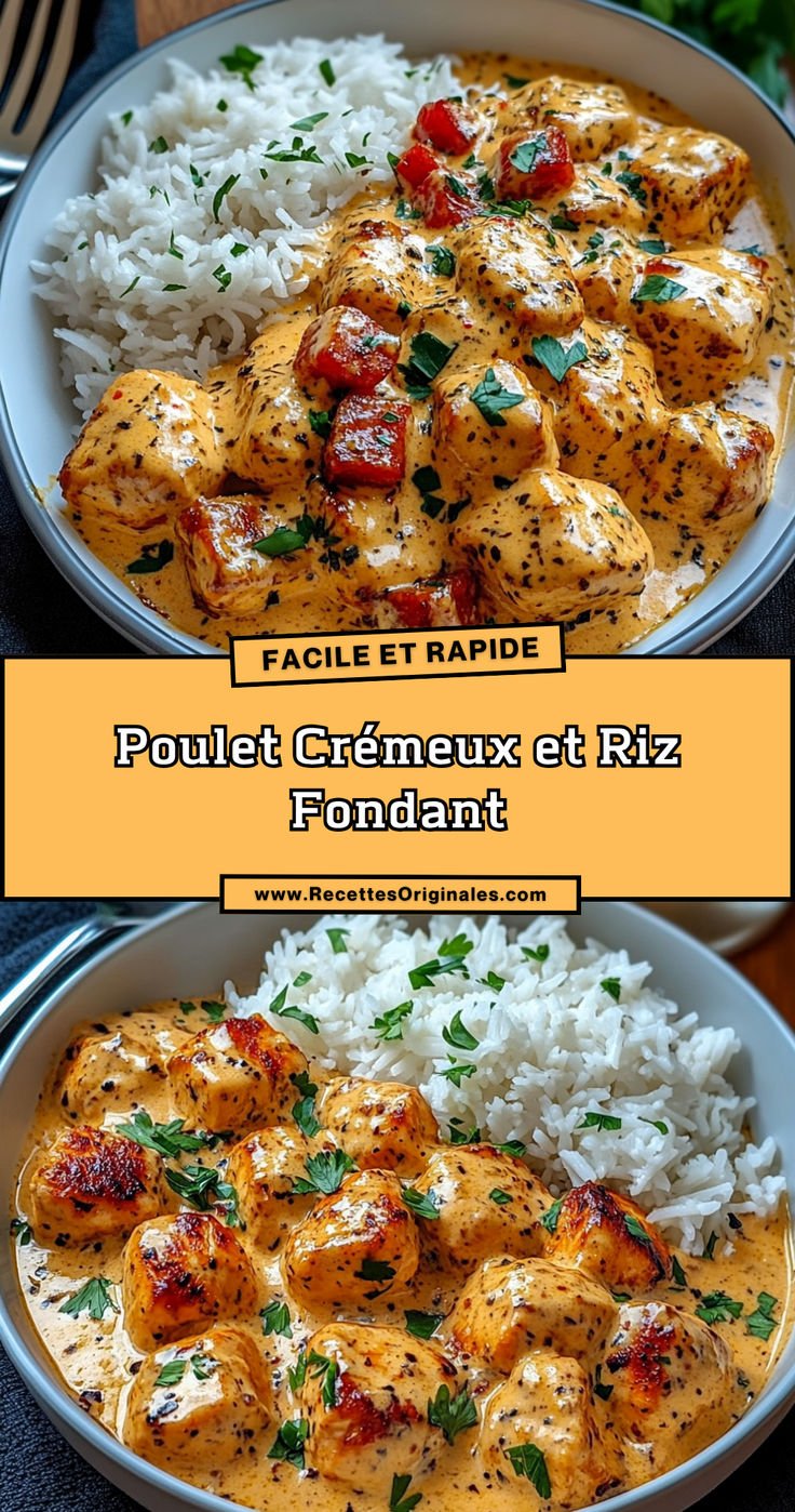 LE Poulet Crémeux & Riz Réconfortant Ultra Facile et Rapide pour le Dîner