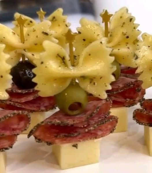 Bow tie pasta appetizers