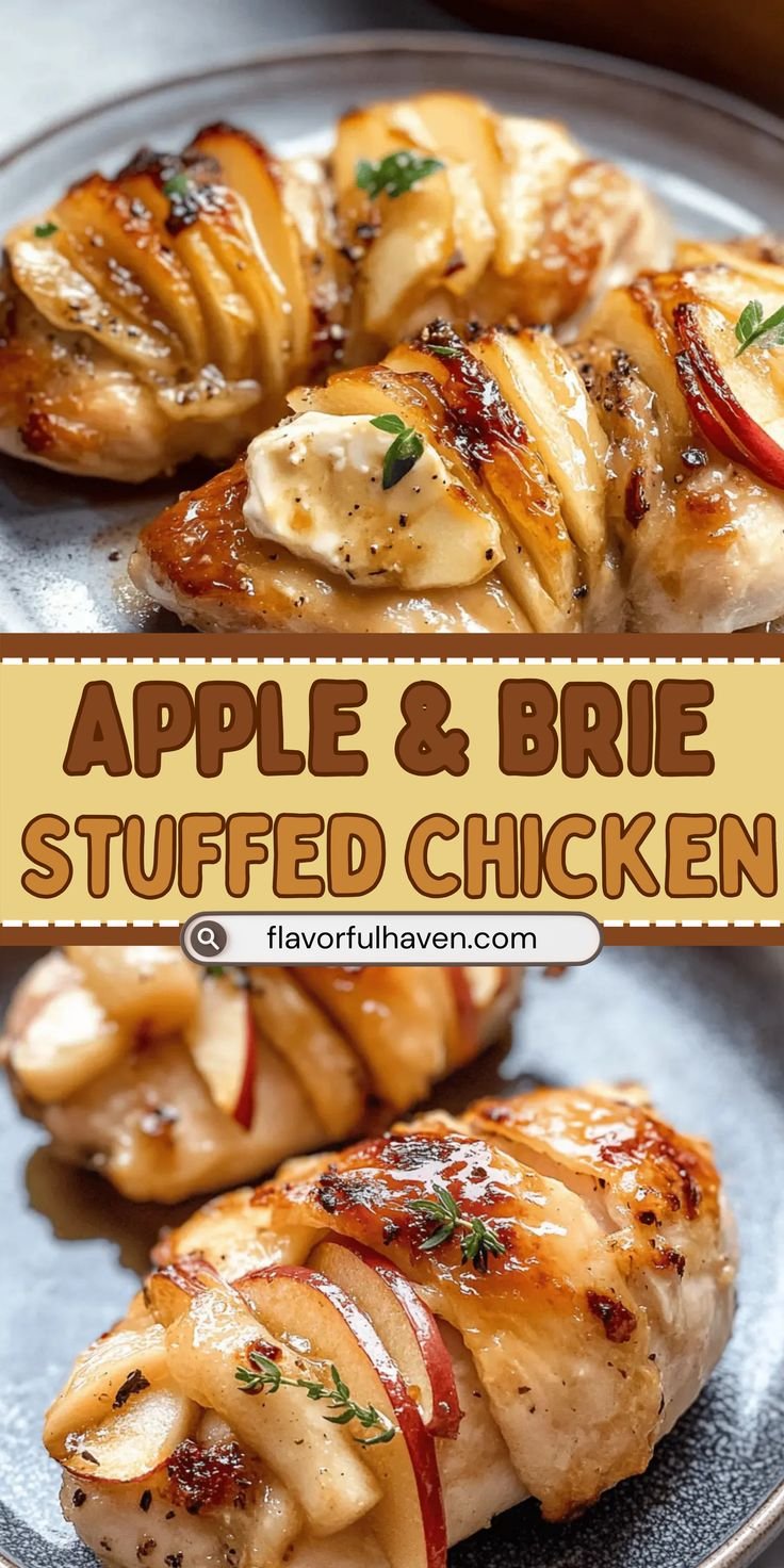 Maple-Glazed Apple & Brie Stuffed Chicken That Impresses