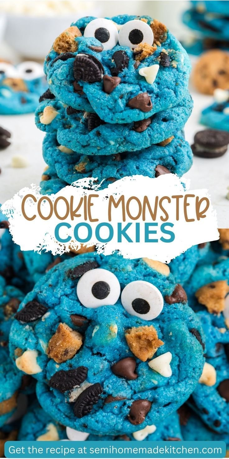 Cute Cookie Monster Cookie Recipe