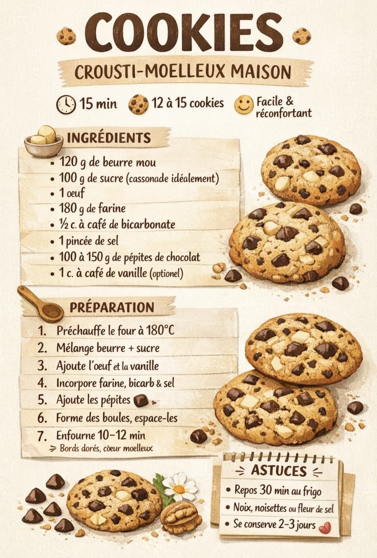 Cookies rapides 15 min