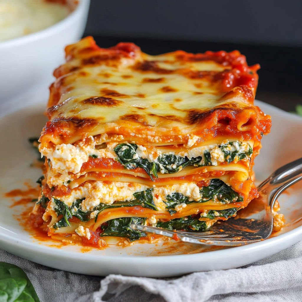 Spinat-Ricotta-Lasagne