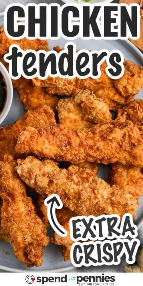 Make crispy chicken tenders, dipped with honey garlic sauce, for an easy and delicious dinner.