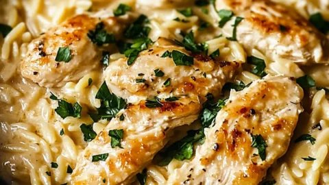Creamy Orzo Chicken